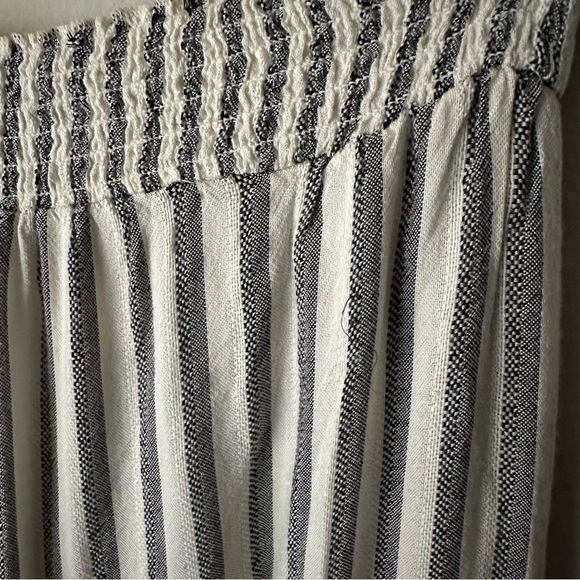 Becca Getaway Cover-Up Pants Split Wide Leg Stripe Tie-Waist Size S/M - Picture 10 of 13
